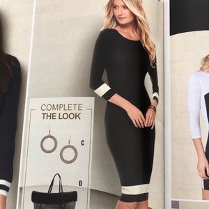Venus color block sweater dress